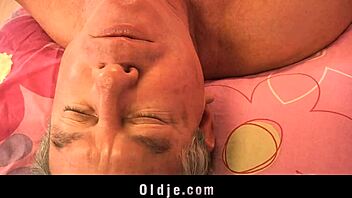 hey that old guy is licking and fucking this horny blonde teen 18+ in doggystyle hardcore action