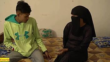 Hey, watch this Indian hijab girl enjoying dating sex with husband friend as he fucks the skinny Arab wife in anal doggystyle action.