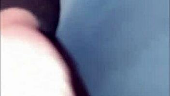 brunette slut gets anal fucked by a guy in feminine clothes while moaning loudly until he cums inside her huge ass