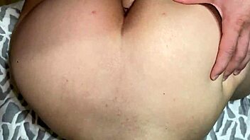 Guy fucks gf in the wrong hole but she likes it and gives him permission to cum inside