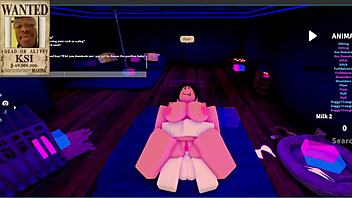 oh man i finally met my dream goth mommy with big tits and ass in this wild roblox condo rp we rode cowgirl style on that monster cock