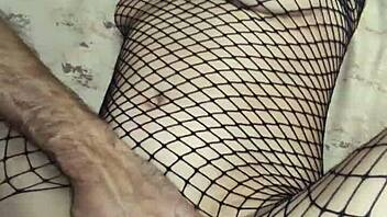 Intense Anal Session With Wife Wearing Fishnet Stockings In Homemade Close-Up Pov