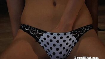 Oh man, that whip really sets the stage for some intense domination and pussy fingering with the submissive teen.