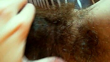 oh wow, check out my hairy pussy and big clit up close, it's dripping wet with grool