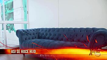 Dad Catches Son With Busty Girlfriend And Teaches Proper Fucking Techniques