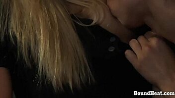 Oh man, that whip really sets the stage for some intense domination and pussy fingering with the submissive teen.