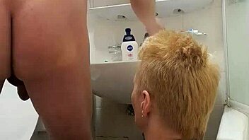 German milf prostitute Sandra engages in rimming ass licking before intense facefuck session