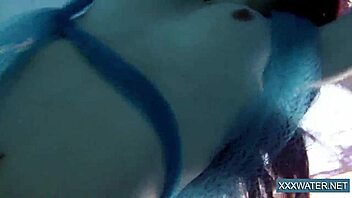 is this hot hungarian teen 18+ petra diving into tight pussy underwater fun?