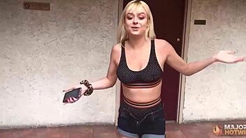 Petite Blonde Nova Cane Enjoys Her Wet Pussy Licked Before Riding Rome Major's Big Cock