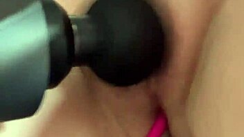 I feel so aroused watching Missspisss reach orgasm in this homemade blonde solo masturbation close up.
