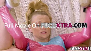 Sexy shy teen blonde learns to be flexible in hardcore fucking with deepthroat