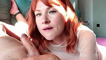 I deepthroat that big cock till cum in mouth every morning while she's at work