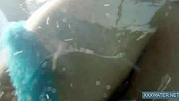 is this hot hungarian teen 18+ petra diving into tight pussy underwater fun?