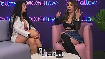 Colombian milf Estella Osorio connects with shy guy in XXXFollow sessions podcast featuring Dani Ortiz