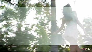 romantic outdoor session with two brunettes kissing and fingering shaved pussies passionately 💋👩‍❤️‍💋‍👩