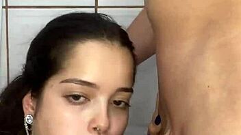i lambuzando debora prado face with cum after hot fuck and deepthroat on my big cock for birthday