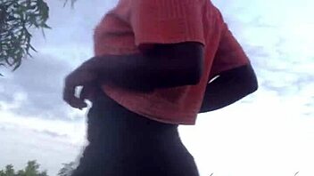 Crazybitch Twerking Half Naked in Forest