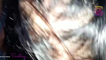 She gags on the massive black cock