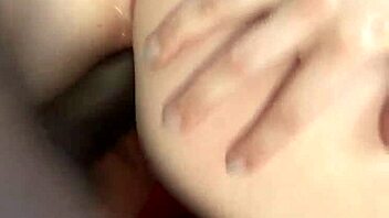 andrea brown teases her tight butthole before diving into intense interracial anal with a monster cock