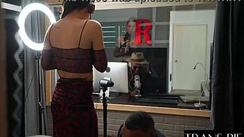 pretty shemale daisy taylor shows off adorable transsexual charm in cute crossdressing style