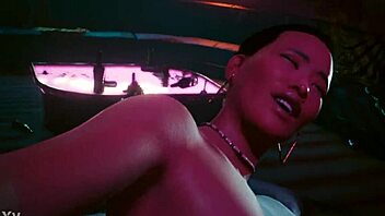 cyberpunk 2077 features this hot prostitute in wild sex game action as a whore