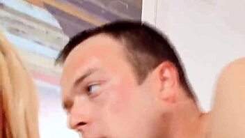 Enjoying outdoor adventure with busty blonde in scenic European spot