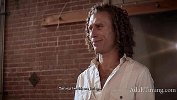 alison rey explores her desires in an intense casting interview on the sofa