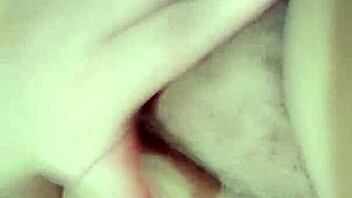 Chubby brunette uses dildo and vibrator for solo masturbation to orgasm in homemade video.