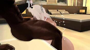 I get my big ass blonde bimbo body pounded hard by monster black cock for interracial creampie