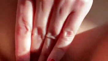 I feel so aroused watching Missspisss reach orgasm in this homemade blonde solo masturbation close up.