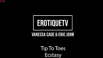 hot blonde vanessa cage sucks and fucks eric john with cum covered feet 😈💦