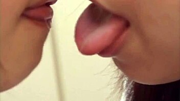 check out this ultimate asian lesbian kissing closeup compilation 😘