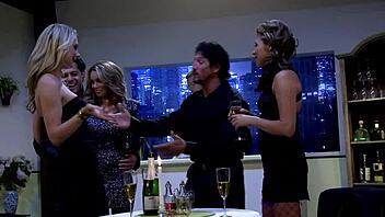 Super Sluts Natalie Norton Danica Dillan and Gemma Massey Ride Cock in Wild Orgy