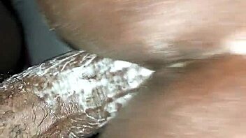 Whoa, check out Chris with his massive cock pounding that ebony ass doggystyle until she screams