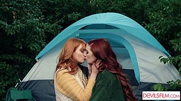 What an intense first lesbian fisting adventure for Lacy Lennon at summer camp