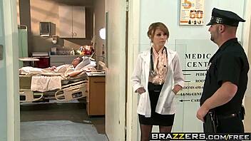 I love how Monique Alexander and Chris Johnson turn that doctor hospital scene into rough blowjob and stockings group action.