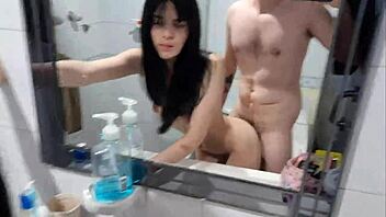 hey, this hot and sexy laura gets brutal sex in the bathroom with big ass doggystyle and cowgirl riding 😏🚿