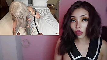 Blonde Mature Latina Gets Horny Anal Creampie with Big Tits Masturbation in POV Orgasm Action