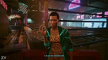 cyberpunk 2077 features this hot prostitute in wild sex game action as a whore