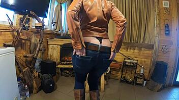 Beautiful Housewife Teases With Her Hungry Pussy And Big Ass