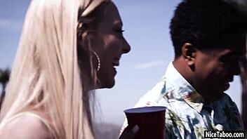 Hey, that hot naive teen Paige Owens gasped at the party while the guy fucked her deep