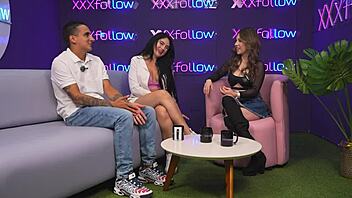 Colombian milf Estella Osorio connects with shy guy in XXXFollow sessions podcast featuring Dani Ortiz