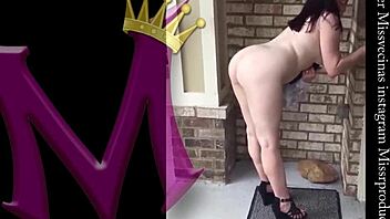 Hey, isn't this beautiful curvy white girl with a big ass so tempting outdoors?