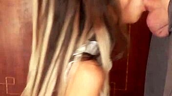 So this good maid candie cross drops to her knees as a great polish blonde slut in cosplay, polishing cock with deepthroat blowjob.