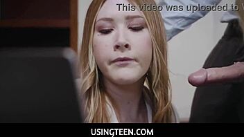 i can't believe how i get off on this taboo fantasy with redhead hot teen intern and blonde milf assistant in wild hardcore fucking