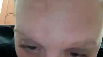 Brunette beauty delivers intense blowjob completion. She takes deepthroat action on monster cock in close up view.