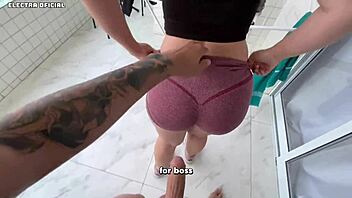 Contratei ESSA EMPREGADA ela tem a BUNDA ENORME fico louco de TESÃO