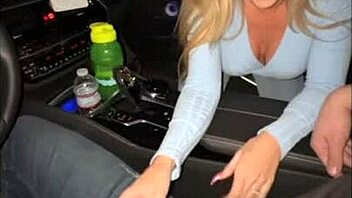 Big Tit Blonde Fucks Uber Driver for Ride, Begs for Creampie Surprise