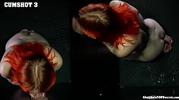 The talented redhead demonstrates her impressive skills in a captivating display