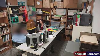 lp officer, ram this redhead thief's pussy?